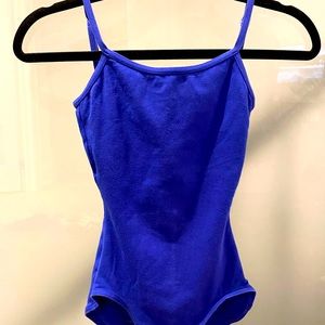 Capezio Balleet Dance Camisole Leotard w/ Adjustable Straps, Royal Blue, XS